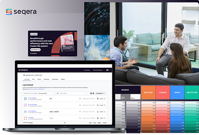 Company rebranding: Seqera branding graphic design ui web design