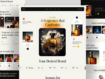 Perfume Shop Website Design ecommerce landing page ecommerce ui design ecommerce website ecommerce website design fashion landing page landing page design landing page ui design luxury mens style minimal online shop online store perfume perfume shop ui design perfume shop website perfume shop website design scent ui ux