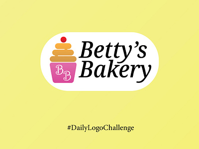 CupCake Logo | Betty's Bakery | #50DaysLogoChallenge adobe design graphic design illustrator logo