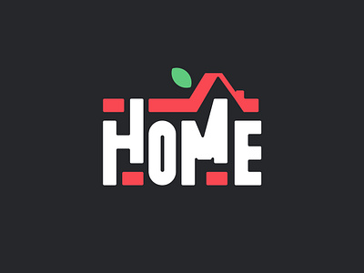 HOME: typography logo branding business home house land logo nature proparty real estate rental residence