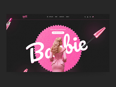 Barbie UI shot barbie design figma shot ui ux