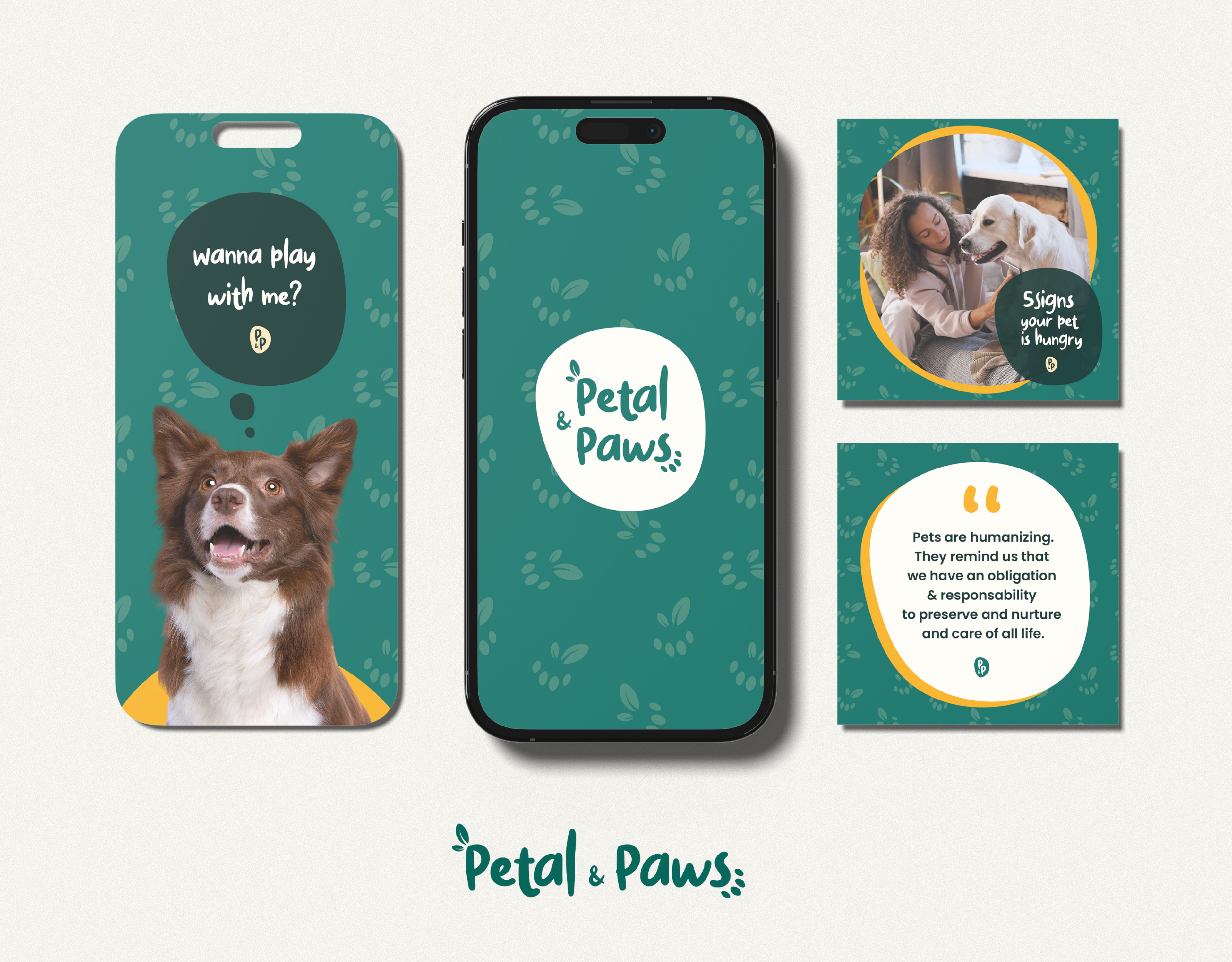 Petal & Paws Brand Identity brand identity branding case study graphic design logo