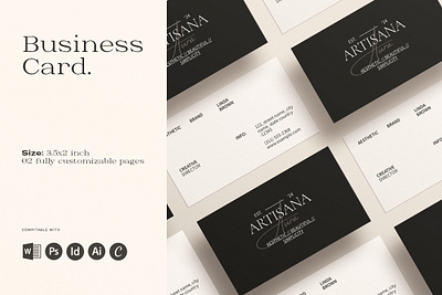 Professional Business Card Design aesthetic design branding business card canva template card clean creative design design graphic design illustration indesign template invitation card landscape logo noise print design template typography ui visual identity