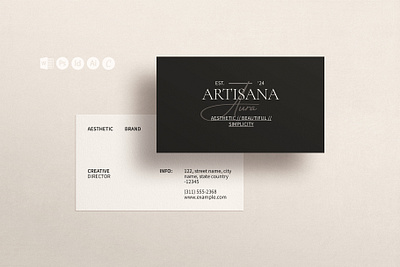 Clean Professional Business Card Template aesthetic design branding business card canva template clean creative design design graphic design illustration indesign template logo noise template ui visual identity