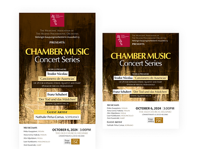 Poster Design - Chamber Music Concert Series design flyer graphic design poster