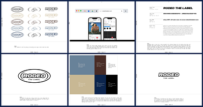 RODEO THE LABEL • BRAND ID • UX branding colortheory design graphic design illustration logo typography ui ux vector website