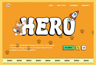 Memecoin Hero Section figma hero meme memecoin solana ui ux web design web3