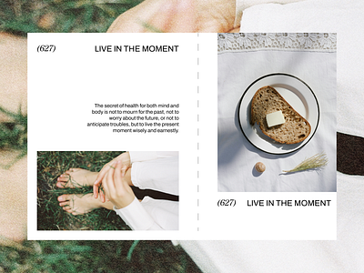 Live in the moment/ Digital space art direction digital design graphic design layout ui visual design