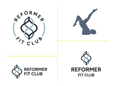 Reformer Fit Club - A Pilates Studio branding exercise logo pilates reformer workout yoga