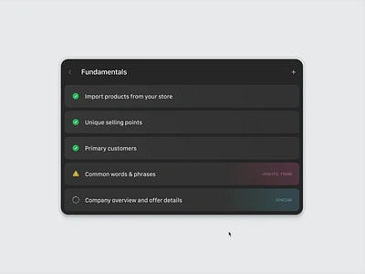 ⏳ Knowledge base syncing ai check ai training dashboard design figma prototype interaction loading loading state micro interaction modal ordering product design prototype saas dashboard software design sync syncing ui ui design user interface