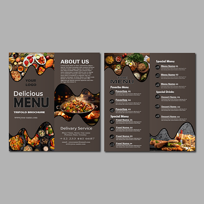 Delicious Menu Design branding brochure design graphic design illustration menu design social media