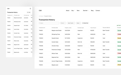 Transaction History design product product design ui