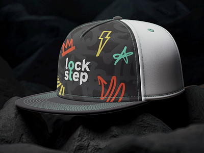 lockstep - hat ballcap cybersecurity graffiti hat lockstep swag