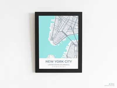 New York City Custom Vector Map Design data design graphic map map design