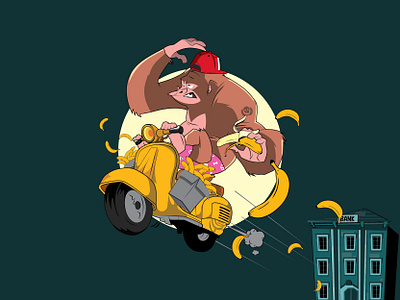 Monkey Business artwork graphic design illustration illustration art vector