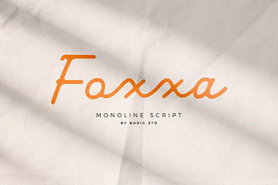 Foxxa Font font handlettering handwritten lettering monoline retro script typeface typography vintage