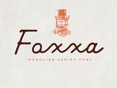 Foxxa Font font handlettering handwritten lettering monoline retro script typeface typography vintage