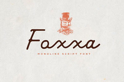 Foxxa Font font handlettering handwritten lettering monoline retro script typeface typography vintage