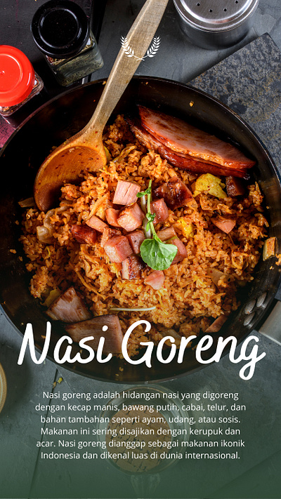 [Recipe] Nasi Goreng - Indonesian Food canva food graphic design recipe