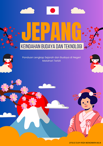 [Booklet] Keindahan Budaya dan Teknologi Jepang book booklet canva graphic design japan