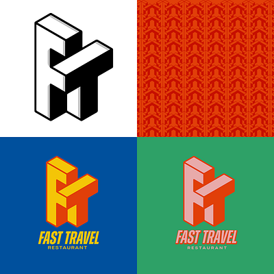 Fast Travel - Restaurant Logo branding logo logo design restaurant