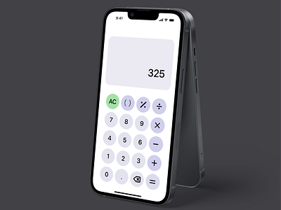 004 - Calculation Design calculator dailyui design ios mobile deisgn ui
