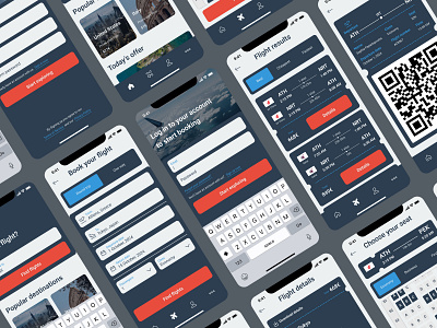 FlightFinder | Mobile Flight Booking App app design figma graphic design it mobile app ui user experience user interface ux uxui web web design wireframe