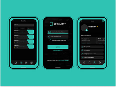 Resumate: Seu Companheiro de Estudo Inteligente e Organizado branding logo mobile project ui ux