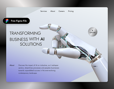 AI Website Design ai business design modern solutions technology ui ui design uiux user interface web design