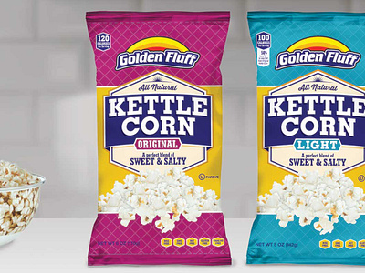 Kettle Corn Packaging Design branding color theory consumer product packaging (cpg) design graphic design logo packaging design typography