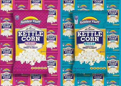 Kettle Corn Packaging Design branding color theory consumer product packaging (cpg) design graphic design logo packaging design typography