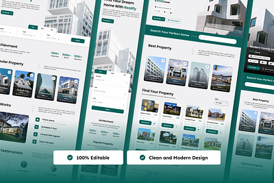 Realify - Real Estate Landing Page agency agent apartment architect estate investment landing mortgage offer page property real rent sale website