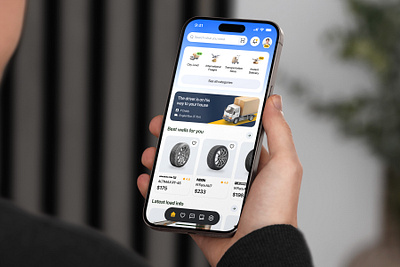 LoadLoad - Logistics Mobile App app car clean delivery design ecommerce freight helper load loading logistic logistics mobile store track tracking truck ui ux wells