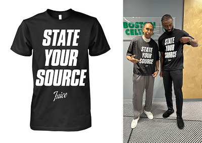 State Your Source Shirt design illustration