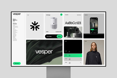 Vesper Air Technology advertising branding graphic design product ui