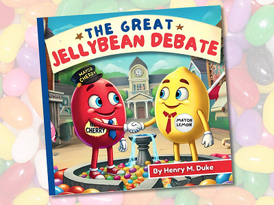 The Great Jellybean Debate Campaign animation app book cover branding childrens book design graphic design illustration mockup poster social media social media campaign