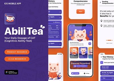 UI/UX | AbiliTea - Your daily dosage of CAT figma ios mobile app product design product reseach reseach ui ui design ux ux research