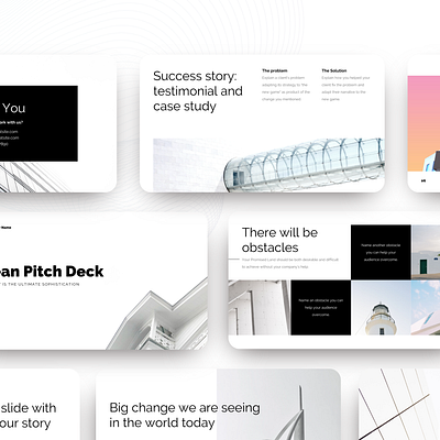 Clean Presentation Pitch Deck Design ppt design