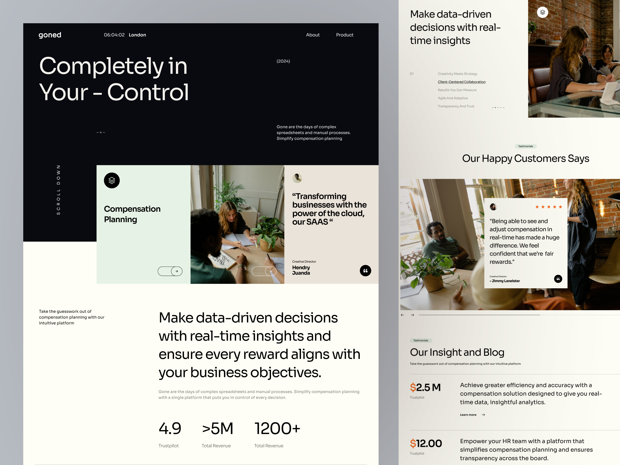 Goned - Marketing Agency Website agency brutalism company creative agency design homepage landing page marketing agency minimalist simple ui uidesign user experience userinterface ux