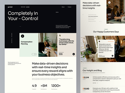 Goned - Marketing Agency Website agency brutalism company creative agency design homepage landing page marketing agency minimalist simple ui uidesign user experience userinterface ux