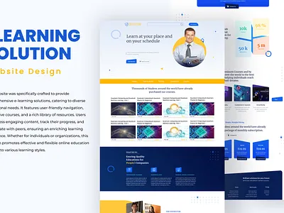 Elearning solution UI/UX design figma grapc design ui user experience ux web website xd