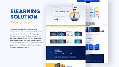 Elearning solution UI/UX design figma grapc design ui user experience ux web website xd