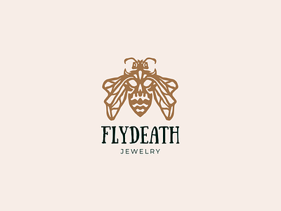 Flydeath death fly halloween horror logo logotype nature