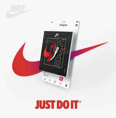 Nike (Social media post) graphic design social media