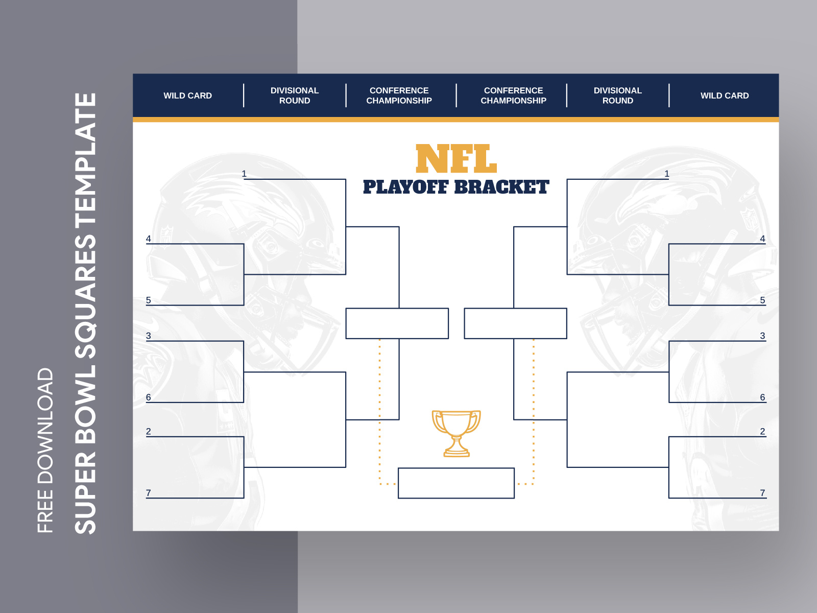 NFL Playoff Bracket Free Google Docs Template by Free Google Docs