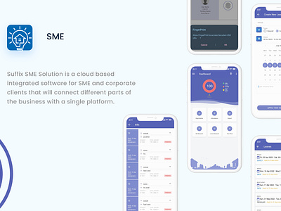 Small to Medium Business app app design appui attendance app branding business small to medium business sme ui