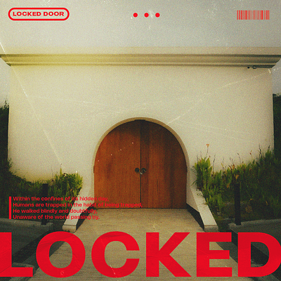 Locked Poster graphic design poster