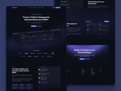 Chronom Landing activity alerts chart errors insight landing msp revenue website