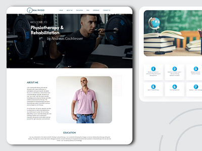 Real-Physio | Website branding coding development therapy uiux web website websitedevelopment