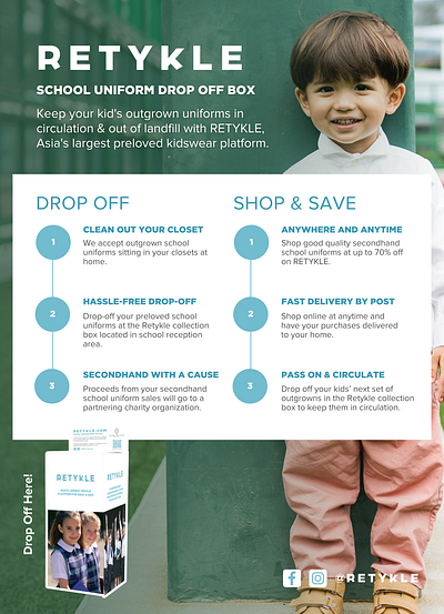 School Uniform Drop Box Flyer flyer